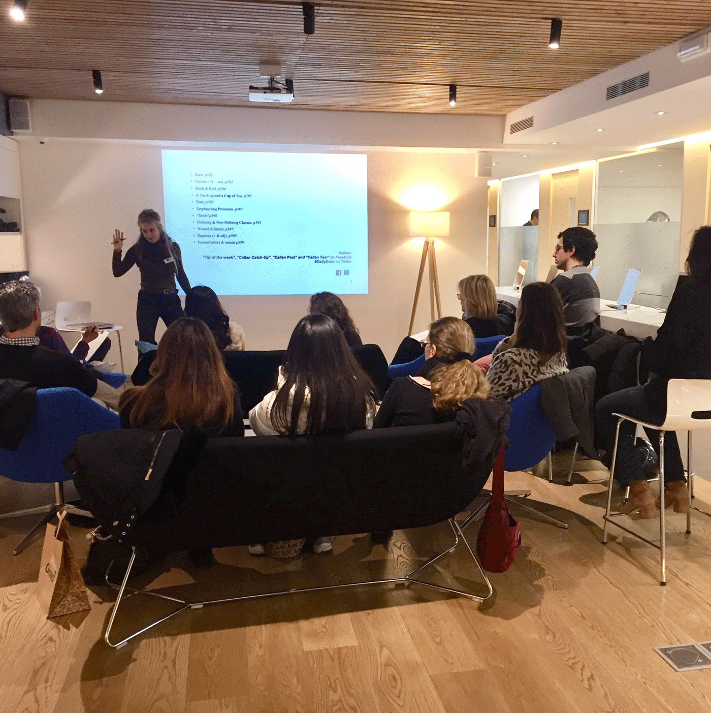 Nicel de inglés y CV. seminario de business english en callan school.